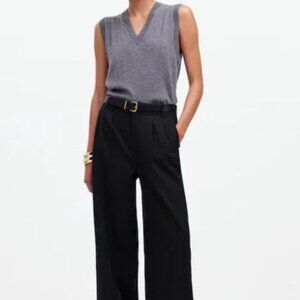 CLEARANCE Madewell Black Pants The Harlow Wide-Leg Size‎ 18W Minimalist